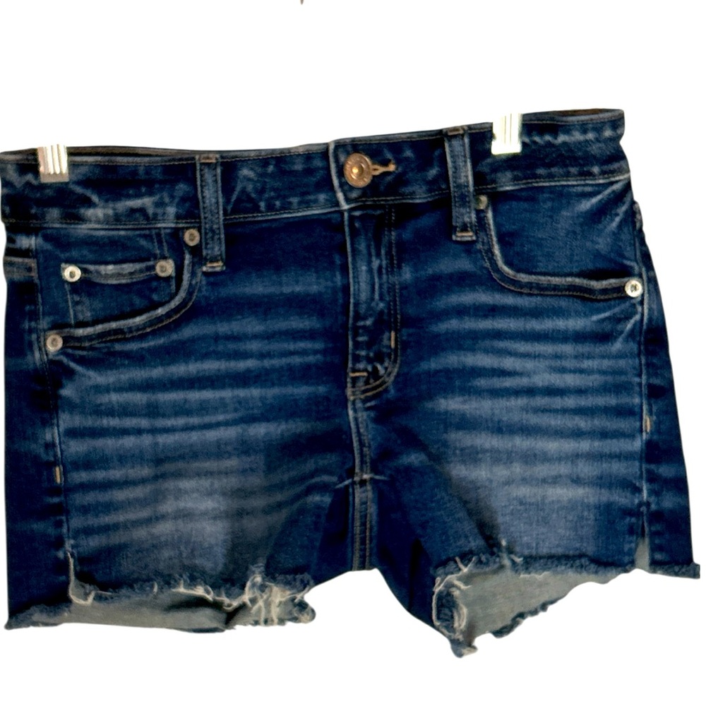 American Eagle Outfitters Women’s Blue Denim Stretch Shorts Size 4.